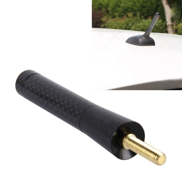 Carbon Fiber Aluminum Short Antenna Polished Universal Screws Base(Medium Size), 8cm