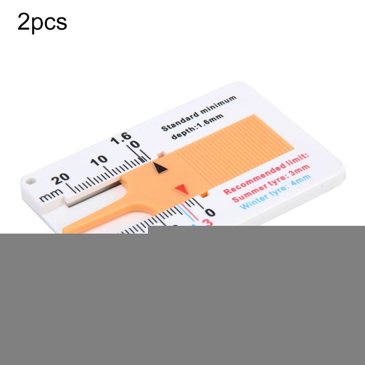 2pcs 0-20mm Plastic Tread Plan Refinding Rounds Refinding Outcome Exists Tread Tablets Plastic Tire Tread Depth Gauge, Plastic Tire Tread Depth Gauge, Plastic Tire Tread Depth Gauge(Blue)