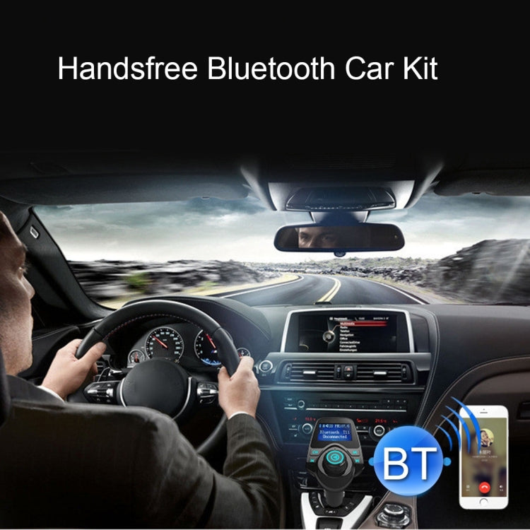 T11 Bluetooth FM Transmitter Car MP3 Player with LED Display, Support Double USB Charge & Handsfree & TF Card & U Disk Music Play Function, T11