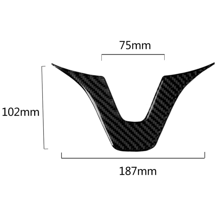 Car Carbon Fiber Steering Wheel Decorative Sticker for Mercedes-Benz, Steering Wheel (A)