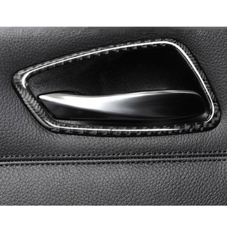 4 PCS Car Door Inner Handle Solid Color Carbon Fiber Decorative Sticker for BMW E90 / E92 / E93 2005-2012, Solid Color Carbon Fiber Decorative