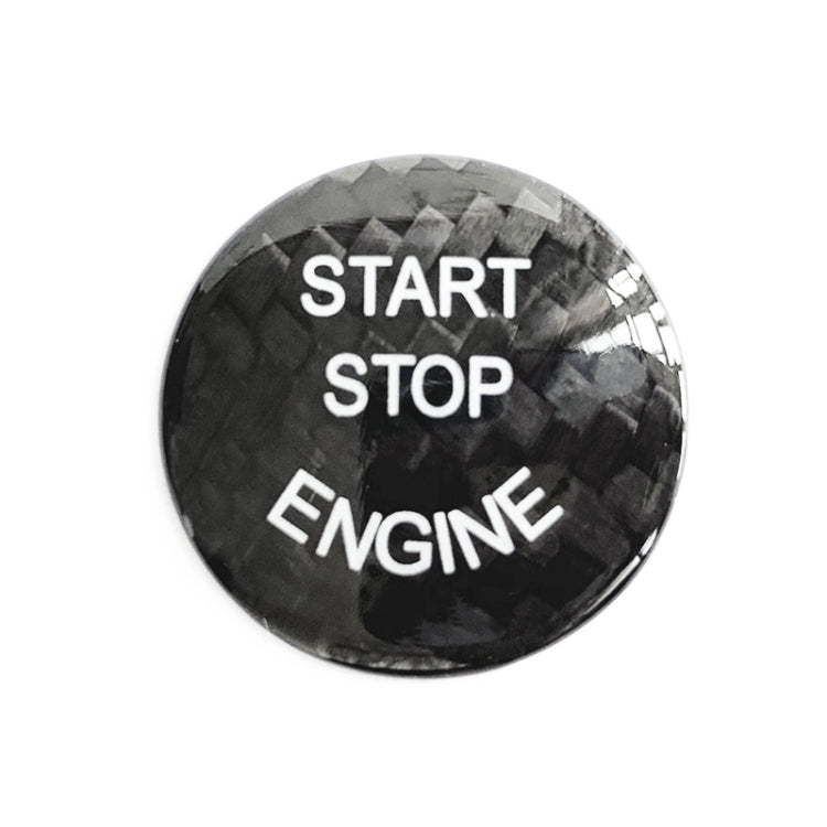 Car Carbon Fiber Engine Start Button Decoration Cover Trim for BMW E Chassis, For BMW E Chassis (Black), For BMW E Chassis(Red)