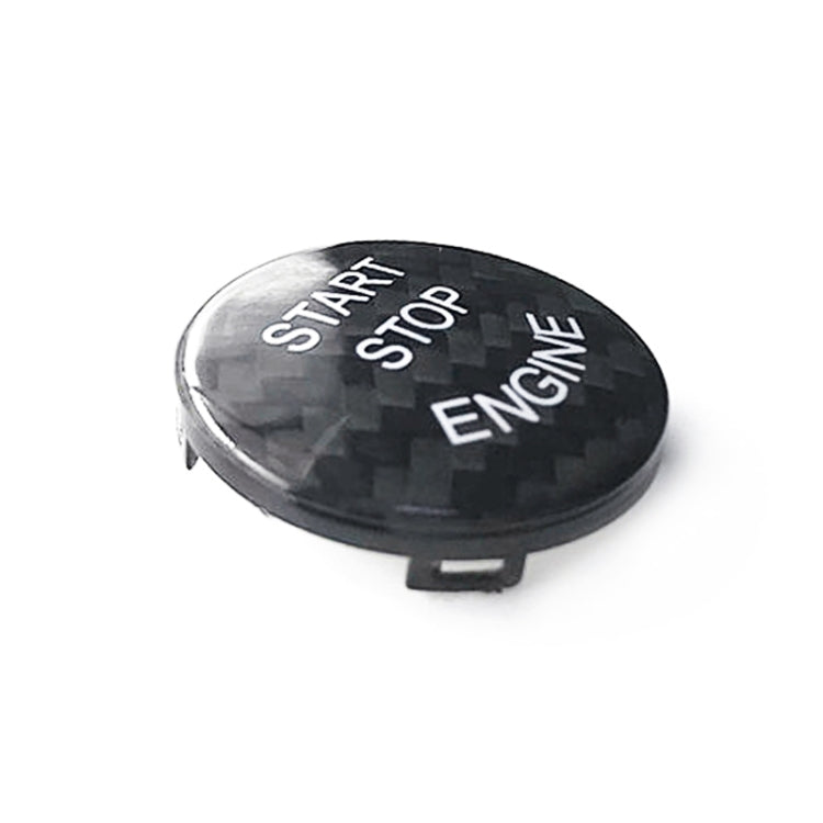Car Carbon Fiber Engine Start Button Decoration Cover Trim for BMW E Chassis, For BMW E Chassis (Black), For BMW E Chassis(Red)