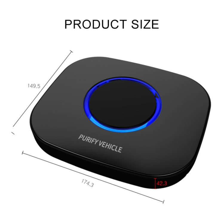 MC-CZ001 Car / Household Smart Touch Control Air Purifier Negative Ions Air Cleaner, MC-CZ001 (Black), MC-CZ001 (White)