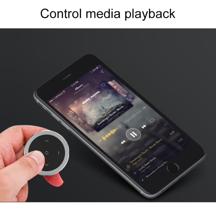 Car Wireless Bluetooth Controller Mobile Phone Multimedia Multi-functional Steering Wheel Remote Controller, RXW-1 (Black), RXW-1 (Silver)