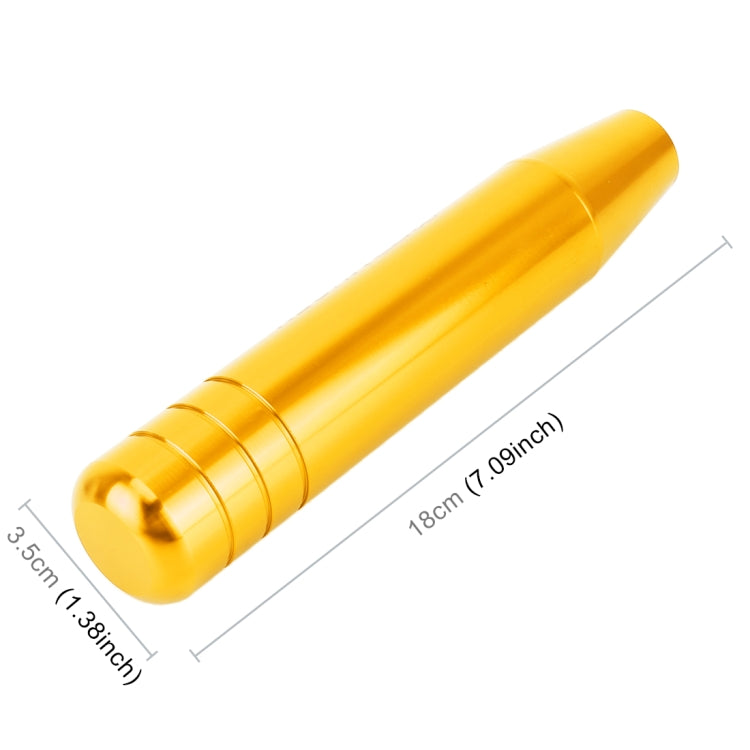 Universal Long Strip Shape Car Gear Shift Knob Modified Shifter Lever Knob, Length: 18cm, Length: 18cm (Gold), Length: 18cm (Blue), Length: 18cm (Purple), Length: 18cmm (Silver Grey), Length: 18cm (Silver), Length: 18cm (Gradient Blue), Length: 18cm (R...