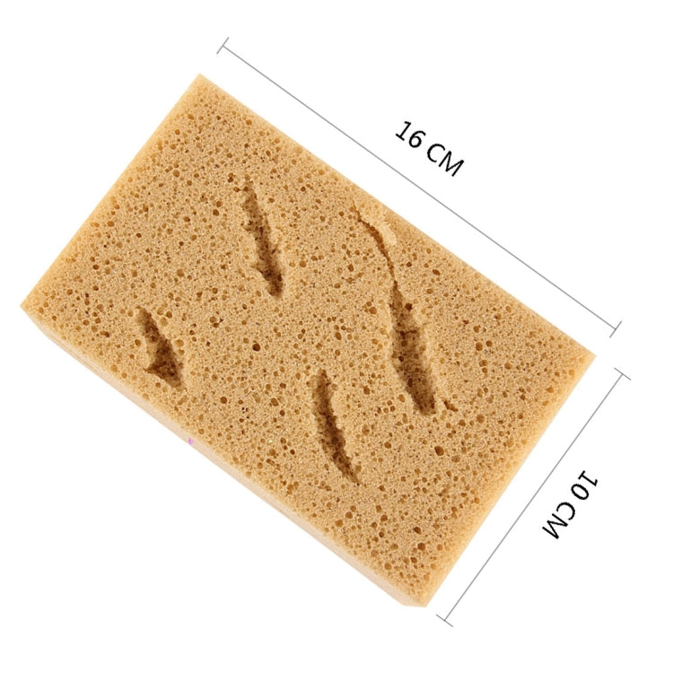 Car Care Wear-resistant Brown Soft Sponge Car Wash Cleaning Pad((Khaki), 5 PCS Wash Cleaning Pad((Khaki)
