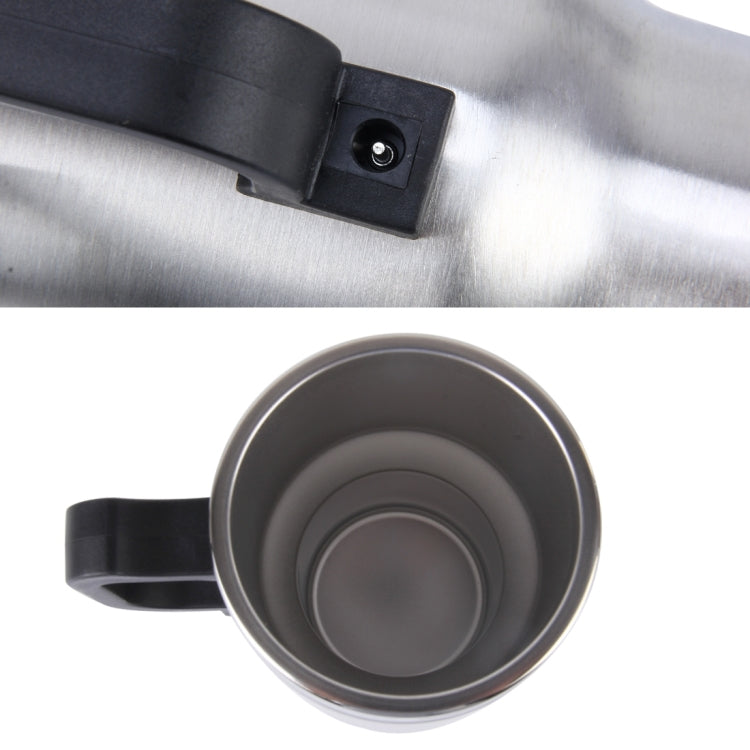 Stainless Steel Electric Smart Mug 12V Car Electric Kettle Heated Mug Car Coffee Cup With Charger Cigarette Lighter Heating Cup Kettle Vacuum Insulated Water Heater Mug, Smart Mug