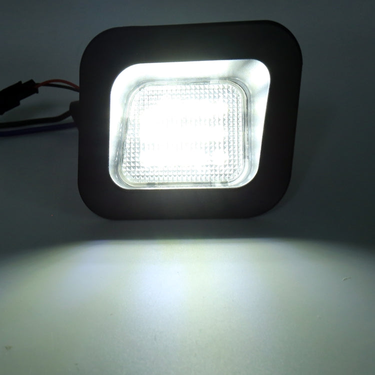 2 PCS DC12V / 2W / 6000K / 120LM Car LED License Plate Light 18LEDs SMD-3528 Lamps for Dodge, White Light, For Dodge