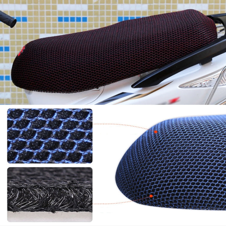 Waterproof Motorcycle Sun Protection Heat Insulation Seat Cover Prevent Bask In Seat Scooter Cushion Protect, Size: M, Length: 60-70cm; Width: 40-45cm, Size: M (Blue), Size: M (Black Red), Size: M (Black Blue), Size: M (Black)
