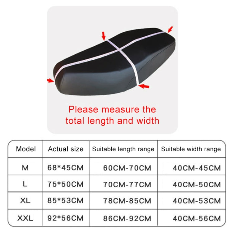 Waterproof Motorcycle Sun Protection Heat Insulation Seat Cover Prevent Bask In Seat Scooter Cushion Protect, Size: M, Length: 60-70cm; Width: 40-45cm, Size: M (Blue), Size: M (Black Red), Size: M (Black Blue), Size: M (Black)