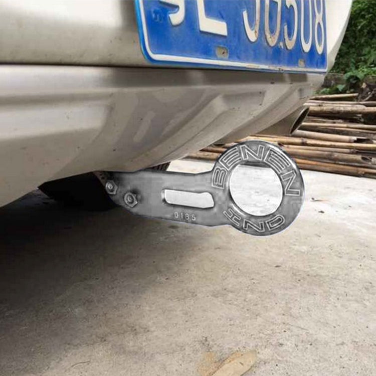 Benen Aluminum Alloy Rear Tow Towing Hook Trailer Ring for Universal Car Auto with Two Screw Holes, Red, Silver, Blue, Black, Gold, Purple