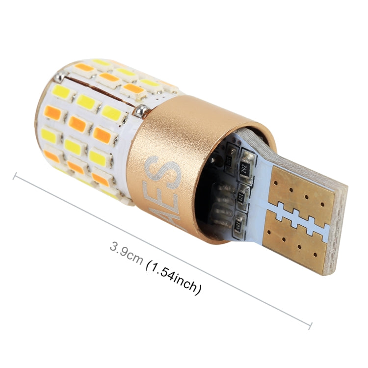 2 PCS T10 DC12V / 2.2W / 6000K / 160LM Car Auto Turn Lights / Running Lights (Turn: Yellow Light; Running: White Light), DC12V / 2.2W / 6000K / 160LM