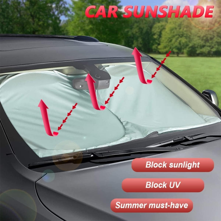 General Purpose Poncho Car Sun Visor Before The File, Size: 150cm x70cm, 150x70cm
