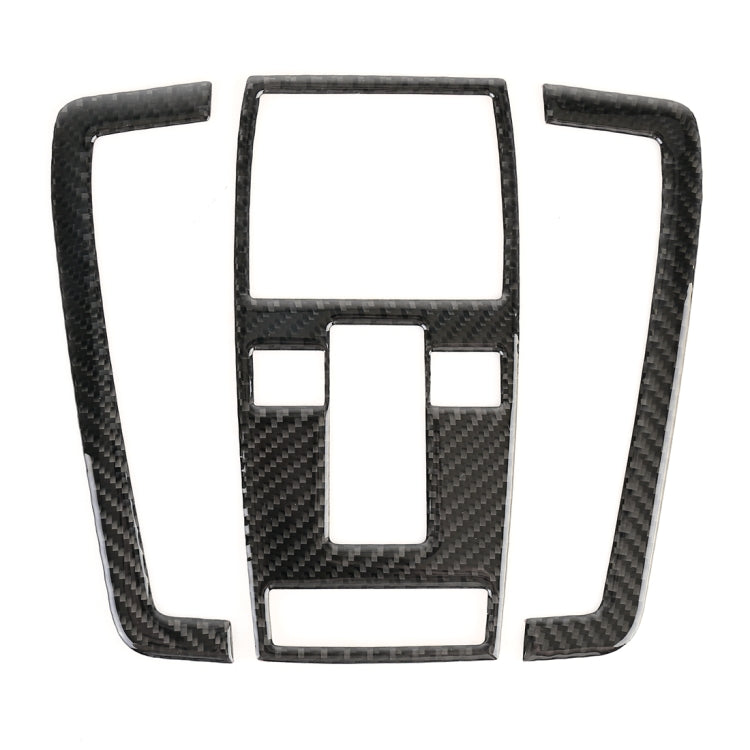 3 PCS Car Front Dome Light Panel Carbon Fiber Decorative Sticker for Mercedes-Benz W204 2007-2013