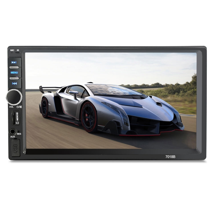7018B 7.0 inch HD Touch Screen Dual DIN Car Radio Bluetooth Stereo MP3 / MP4 / MP5 Player with Remote Control, with Rearview Camera, 6800 Module, Support  FM / TF Card / USB Flash Disk, 7018B