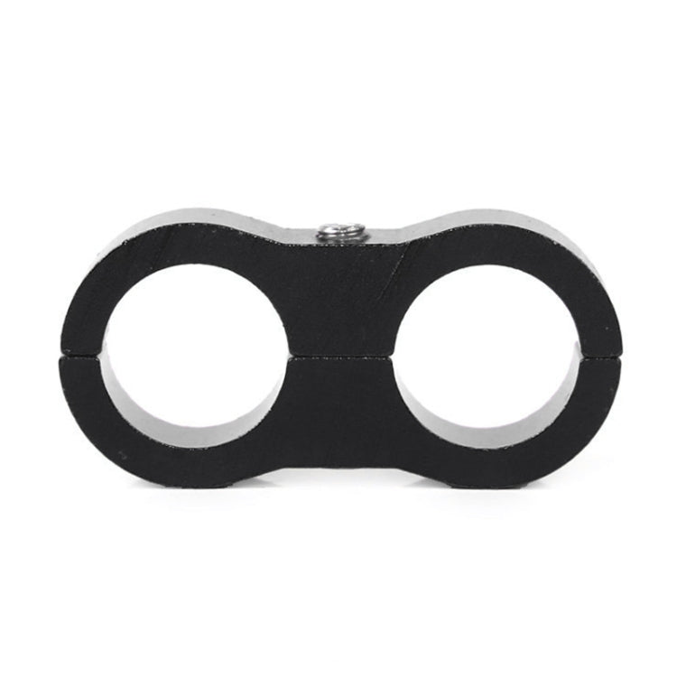 AN6 Automotive 2-hole High Pressure Tubing Fixing Clip Car Tubing Clamp Aluminum Alloy Clip Tubing Separator, Random Color Delivery, AN6