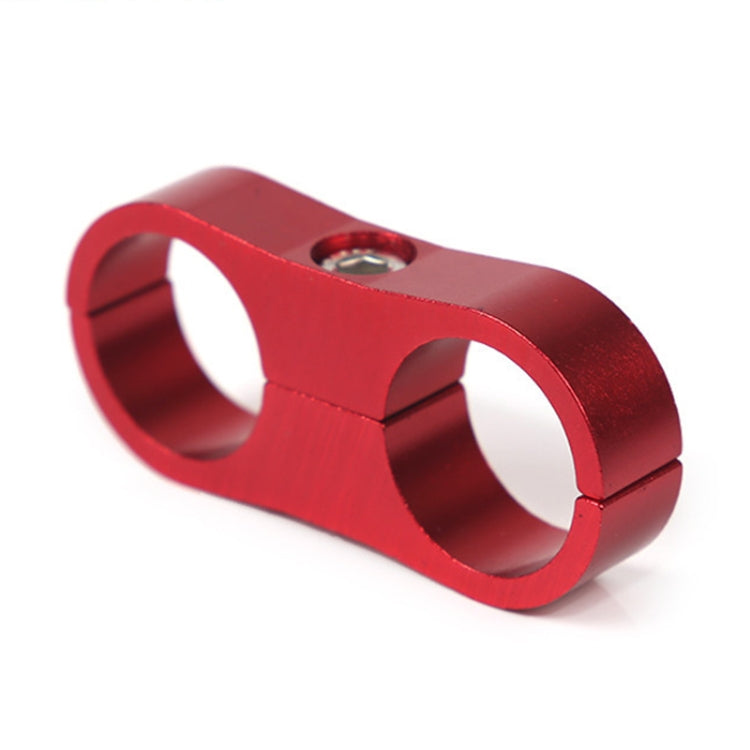 AN12 Automotive 2-hole High Pressure Tubing Fixing Clip Car Tubing Clamp Aluminum Alloy Clip Tubing Separator, Random Color Delivery, AN12