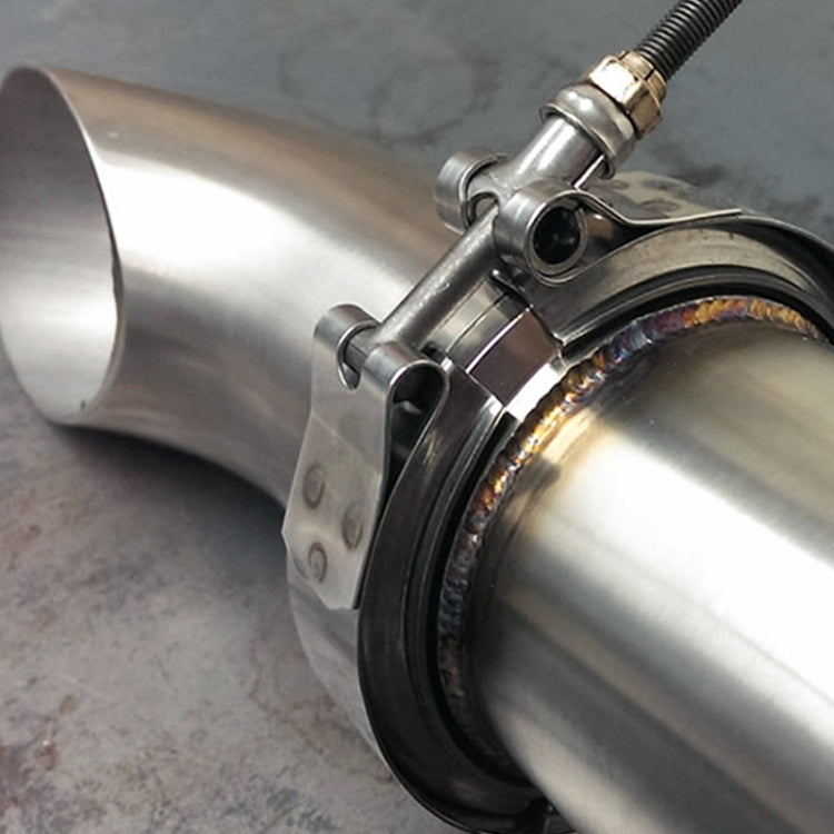 2.5 inch Car Turbo Exhaust Downpipe V-Band Clamp Stainless Steel 304 Flange Clamp, 2.5 inch V-Band Clamp