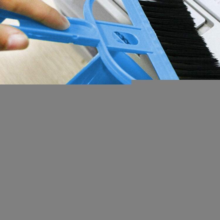 Mini Desktop Car Keyboard Sweep Cleaning Brush Small Broom Dustpan Set, 1  Set (Blue)