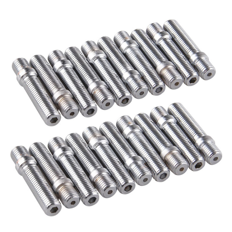 20 PCS 5.8cm Universal Car Modification Extended Wheels Stud Conversion M12x1.25 to M12x1.5 Screw Adapter LN032 LN033 LN044, 5.8cm M12x1.25 to M12x1.5