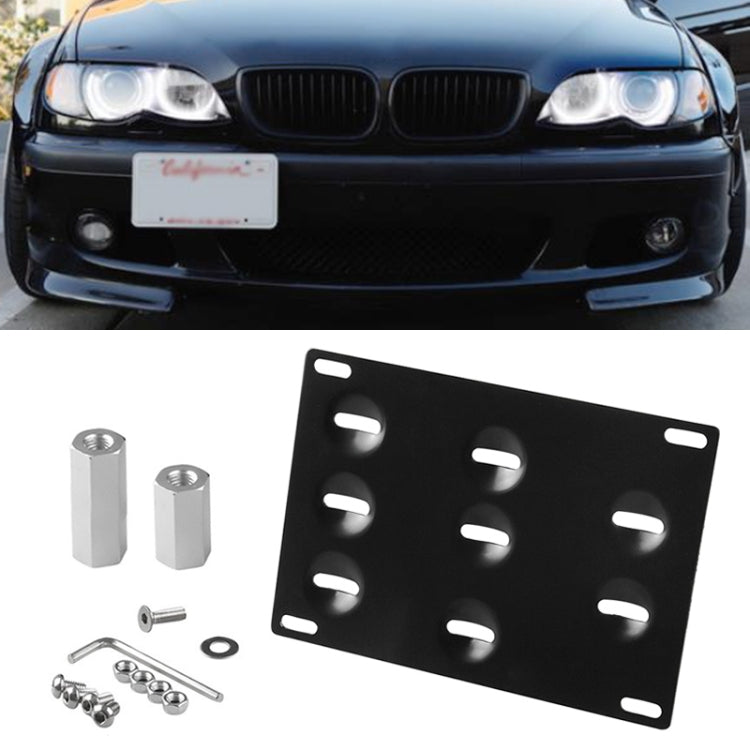 Car Front Bumper Tow Hook License Plate Mounting Bracket Holder for Toyota Yaris, For Toyota Yaris