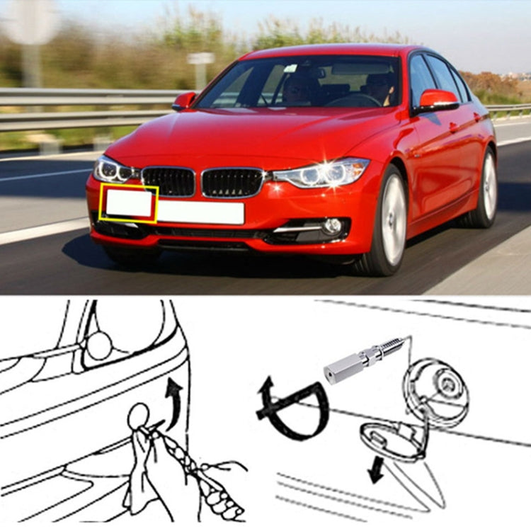 Car Front Bumper Tow Hook License Plate Mounting Bracket Holder for Toyota Yaris, For Toyota Yaris