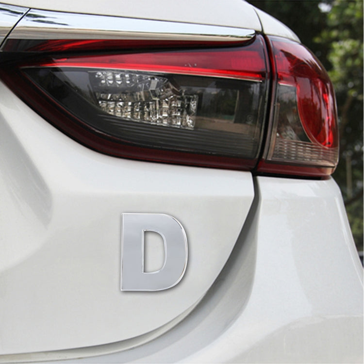 Car Vehicle Badge Emblem 3D English Letter Self-adhesive Sticker Decal, Size: 4.5*4.5*0.5cm, F, Q, G, R, H, S, I, T, A, J, U, Y, K, V, Z, L, W, B, M, X, C, N, D, O, E, P