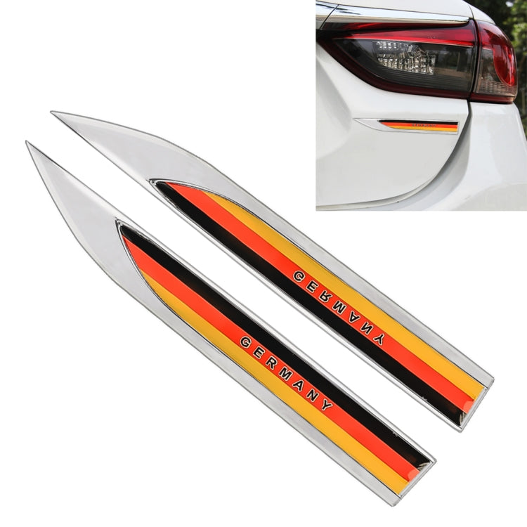 2 PCS German Flag Pattern Car-Styling Sticker Random Decorative Sticker, German Flag (2 PCS )