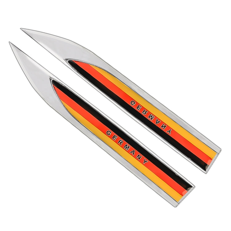 2 PCS German Flag Pattern Car-Styling Sticker Random Decorative Sticker, German Flag (2 PCS )