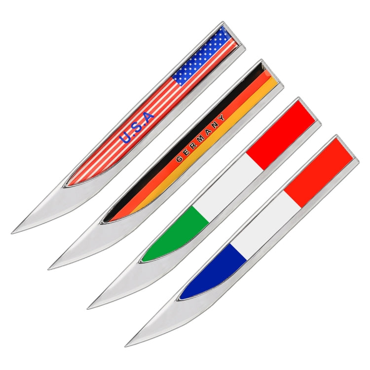 2 PCS German Flag Pattern Car-Styling Sticker Random Decorative Sticker, German Flag (2 PCS )