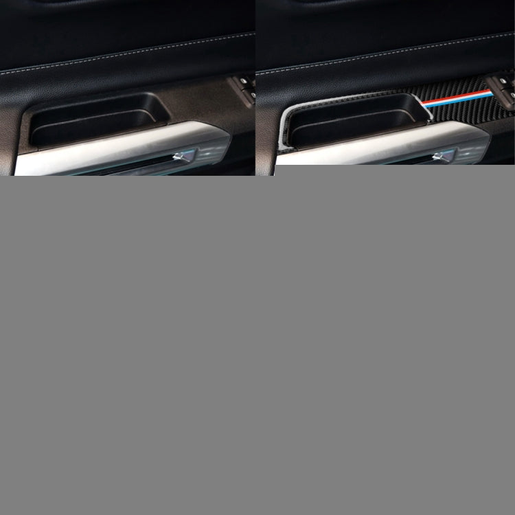 2 PCS Car USA Color Carbon Fiber Window Lift Panel Decorative Sticker for Ford Mustang 2015-2017, Left Drive, Window Lift Panel