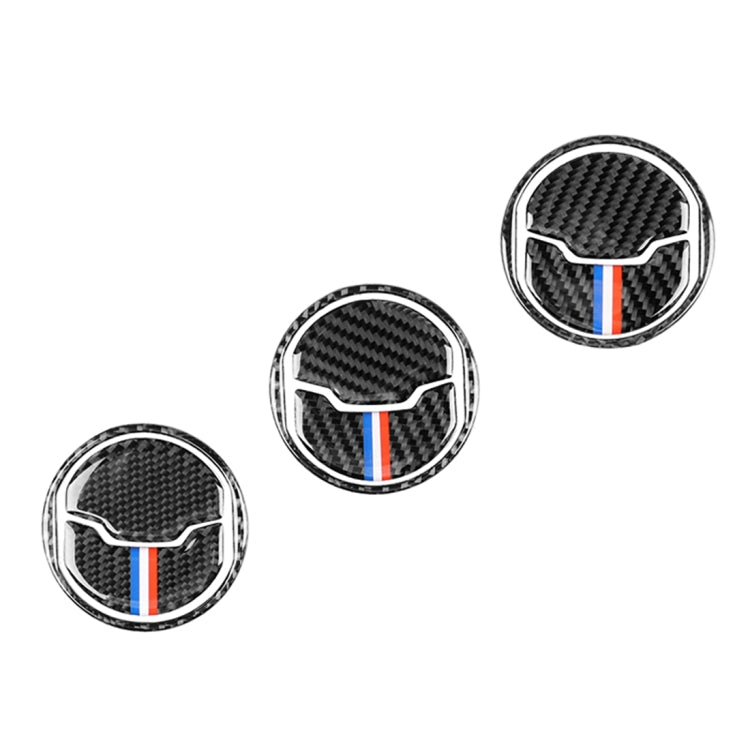 9 PCS Car USA Color Carbon Fiber Air Outlet Decorative Sticker for Ford Mustang 2015-2017, Air Outlet