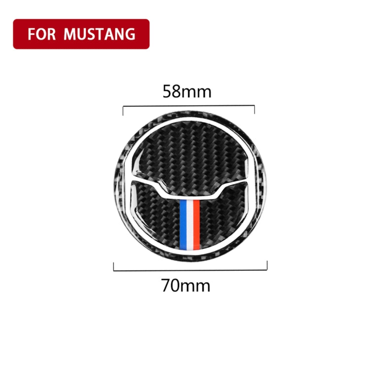 9 PCS Car USA Color Carbon Fiber Air Outlet Decorative Sticker for Ford Mustang 2015-2017, Air Outlet