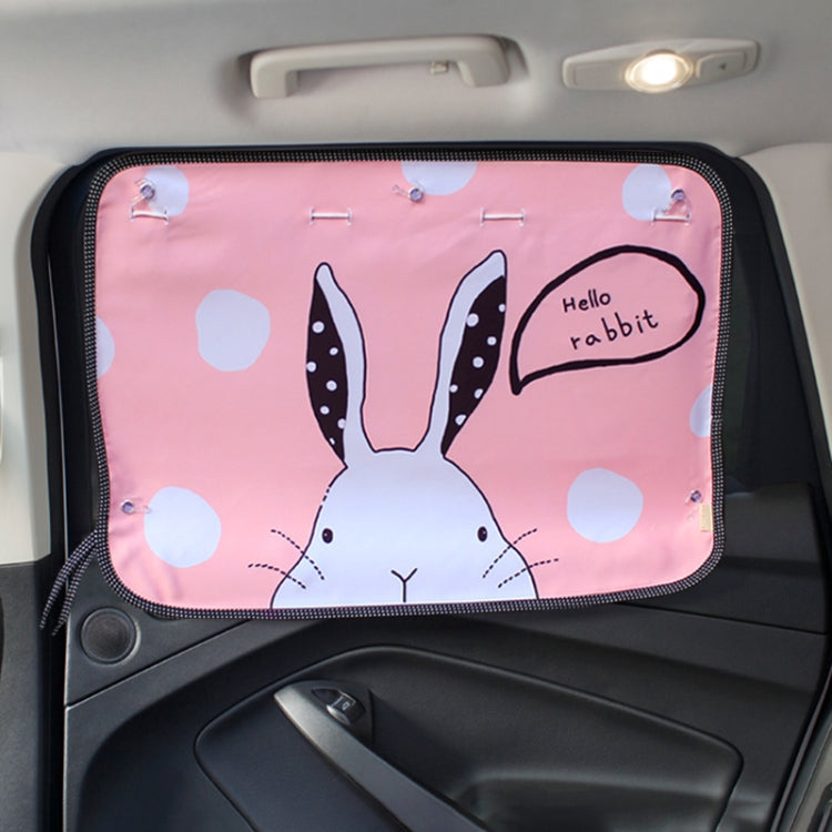 Car Large Rear Window Sunscreen Insulation Window Sunshade Cover, Size: 70*50cm, Happy Forest, Spectacle Bear, Snow Bear, Happy Rabbit, Picnic, A Pony, Giant Panda, Green Dinosaur, Animal World, Three Pony, Zoo, Three Little eagles, Pink Elephant      ...
