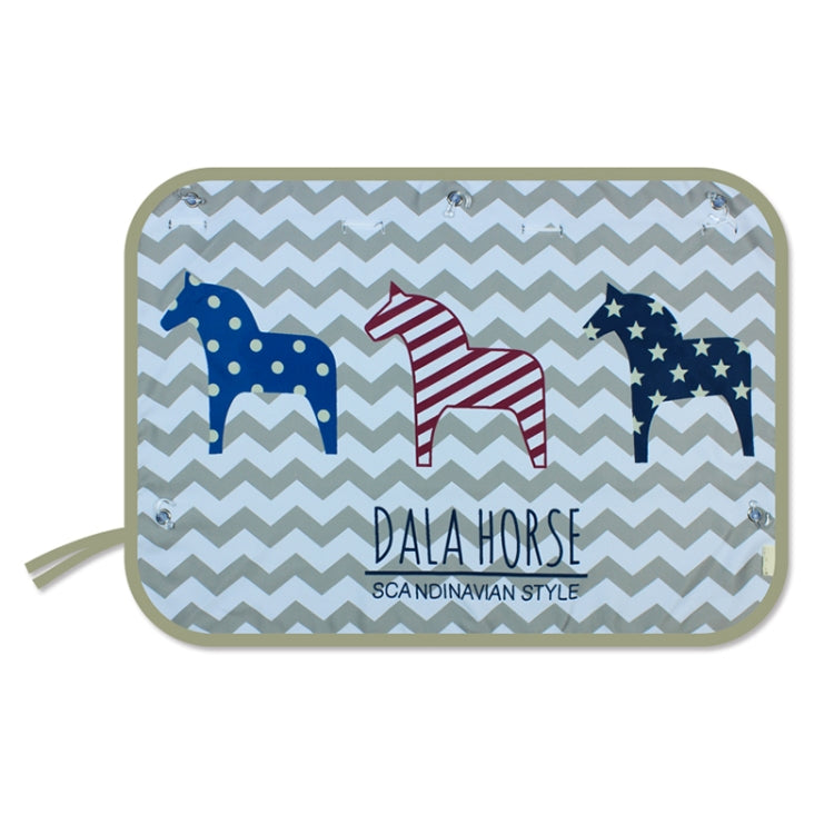 Car Large Rear Window Sunscreen Insulation Window Sunshade Cover, Size: 70*50cm, Three Pony, Zoo, Three Little eagles, Pink Elephant, Little Fox, Underwater World, Deer, Good Friend, Bear, Yellow Penguin, Happy Elephant, Happy Forest, Spectacle Bear   ...