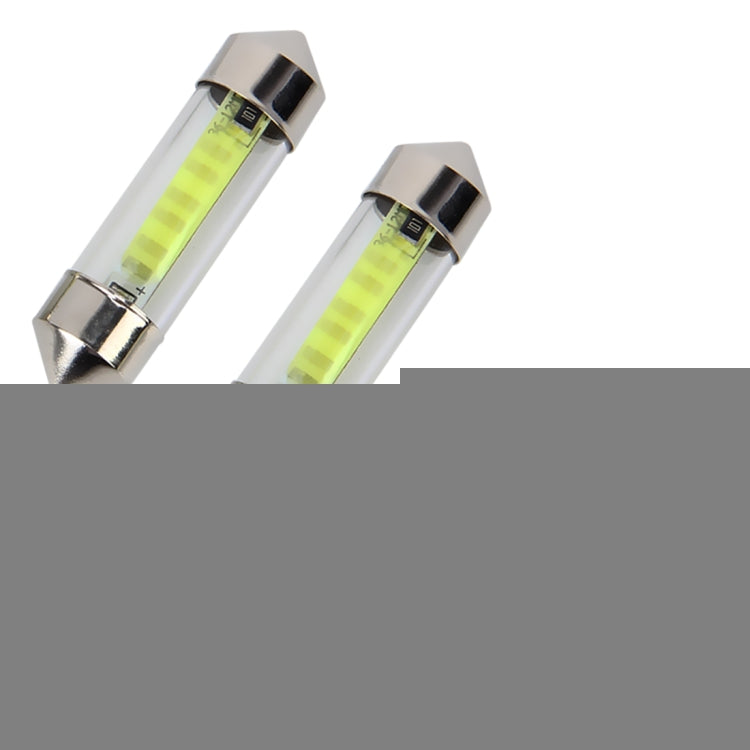 10 PCS 36mm 1W 6000K White Light Car Dome Lamp License LED Reading Light, DC 12V, 36mm