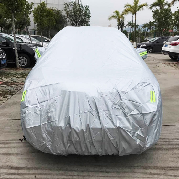 Outdoor Universal Anti-Dust Sunproof SUV Car Cover with Warning Strips, 207inch (XXL)
