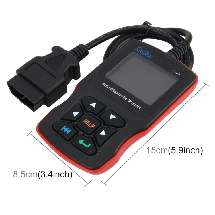 C500 Code Scanner 320*240 Pixel Display Car Scanner  Fault Code Reader Scanner Update Online Automotive Diagnostic Tool, Support SD card, C500