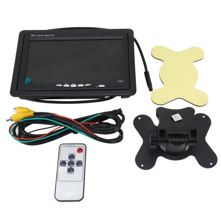 7 inch TFT LCD Color Monitor Pillow TFT LCD Full Color Display Monitor with Remote Control Available for VCD / DVD / GPS / CAMERA, 7 inch