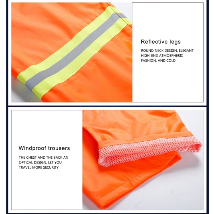 Adult Split Reflective Raincoats Rain Pants Cleaners Waterproof Clothes Labor Insurance Safety Sanitation Suits, Size: L, Size: L