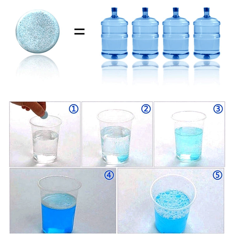 12 PCS Car Solid Wiper Fine Auto Window Cleaning Windshield Glass Cleaner Washer Tablets(1 PCS=4L Water), 12 PCS Glass Cleaner