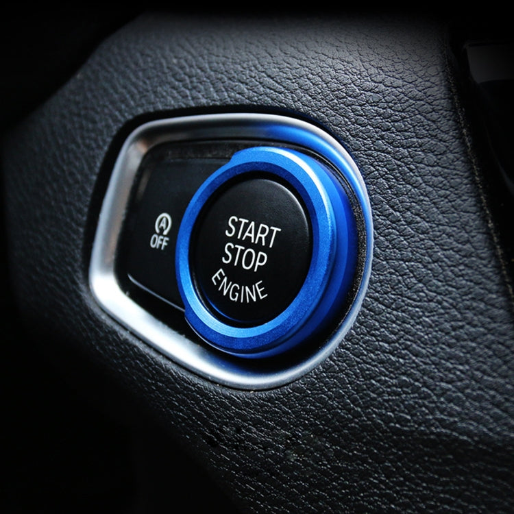 Car Engine Start Key Push Button Ring Trim Aluminum Alloy Sticker Decoration for BMW, For BMW (Engine Start), For BMW with Diamonds, For BMW (Start Key)