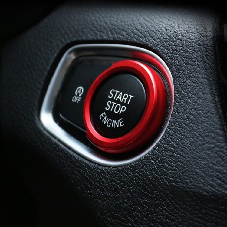 Car Engine Start Key Push Button Ring Trim Aluminum Alloy Sticker Decoration for BMW, For BMW (Engine Start), For BMW with Diamonds, For BMW (Start Key)