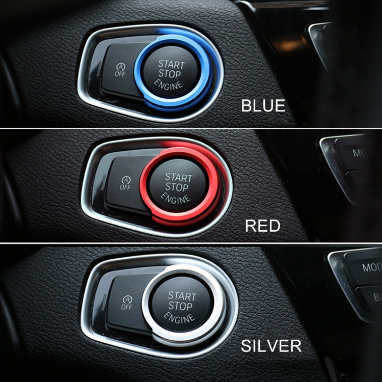 Car Engine Start Key Push Button Ring Trim Aluminum Alloy Sticker Decoration for BMW, For BMW (Engine Start), For BMW with Diamonds, For BMW (Start Key)