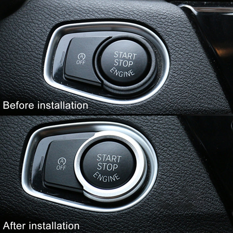 Car Engine Start Key Push Button Ring Trim Aluminum Alloy Sticker Decoration for BMW, For BMW (Engine Start), For BMW with Diamonds, For BMW (Start Key)