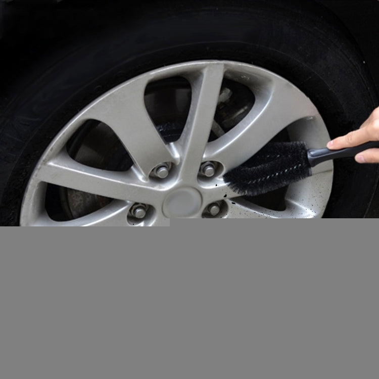 KANEED Portable Loop Style Auto Car Vehicle Motorcycle Wheel Tire Rim Hub Scrub Wash Brush Washing Cleaning Tool, Tire Rim Hub Brush