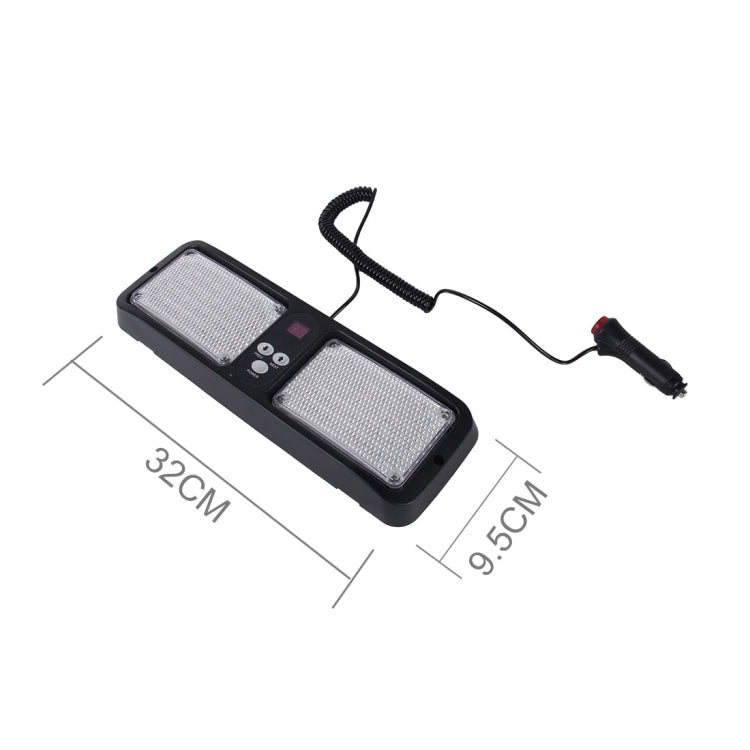 High qulaity DC 12V,9W LED Waterproof Car Sunshade Yellow Light Warning Lights Strobe Emergency Lights Flashing Light with 12 Kinds Flash Patterns, Yellow