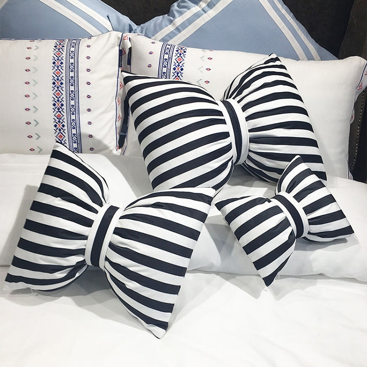 Classical Stripe Bowknot Style Breathable Car Waist Pillow Back Cushion, Size: 35*45cm, Size: 35*45cm