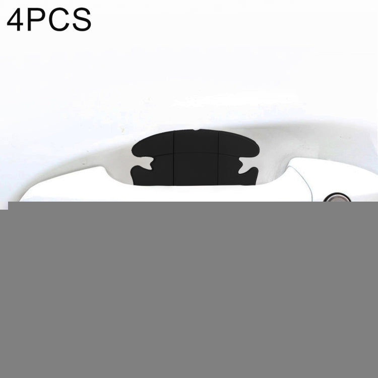 4 PCS Car-Styling Car Door Handle Scratches Resistant Sticker, Car Door Handle Sticker, 4 PCS